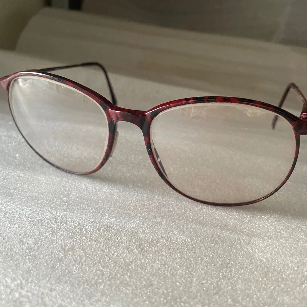 Vtg Liberty Eyeglasses Eye Glasses Frames Retro Frames Only Red Tortoiseshell‎
